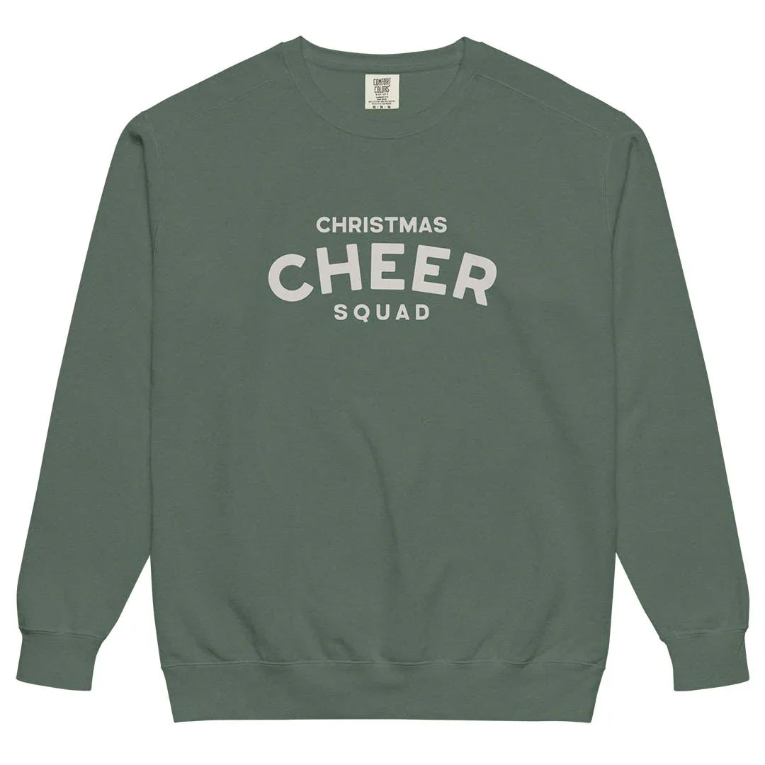 Christmas Cheer Squad Unisex Garment-dyed Crewneck Sweatshirt