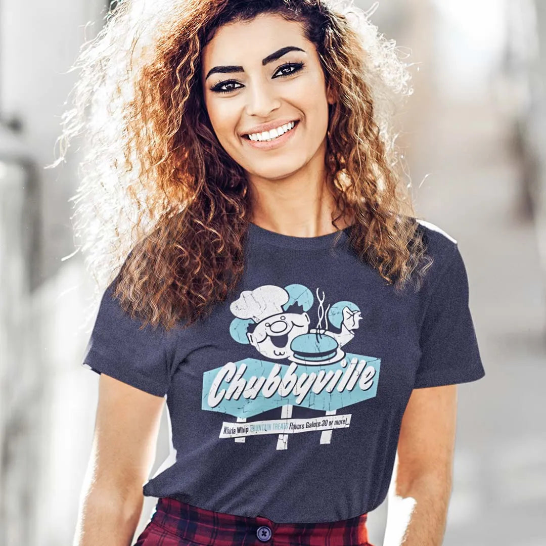 Chubbyville Restaurant Nebraska Unisex Retro T-shirt
