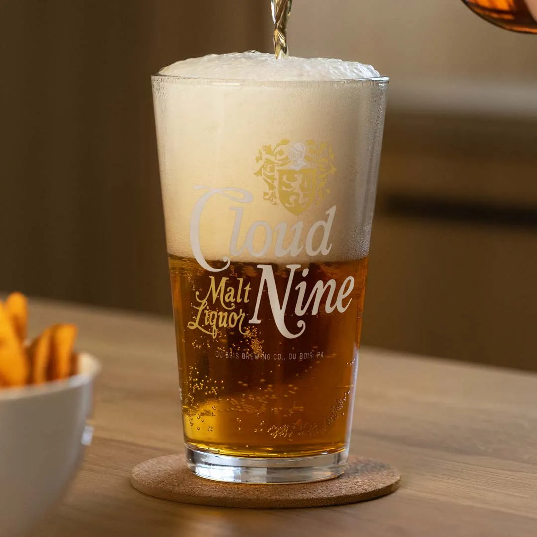 Cloud Nine Malt Liquor - Du Bois Brewing Co Pennsylvania Shaker Pint Glass