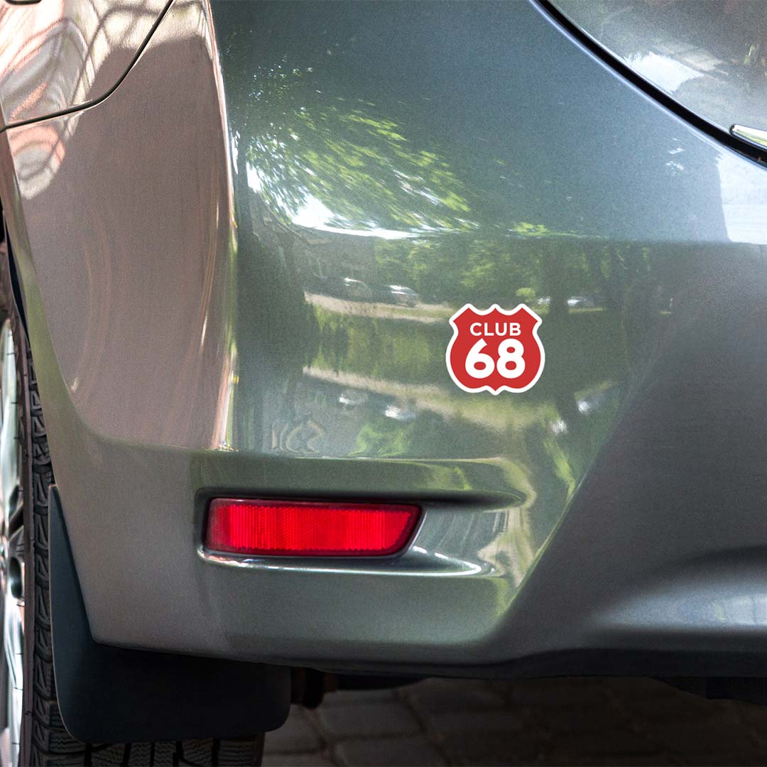Club 68 Lebanon Kentucky Retro Sticker