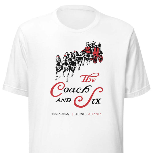 Coach & Six Restaurant Atlanta Unisex Retro T-shirt