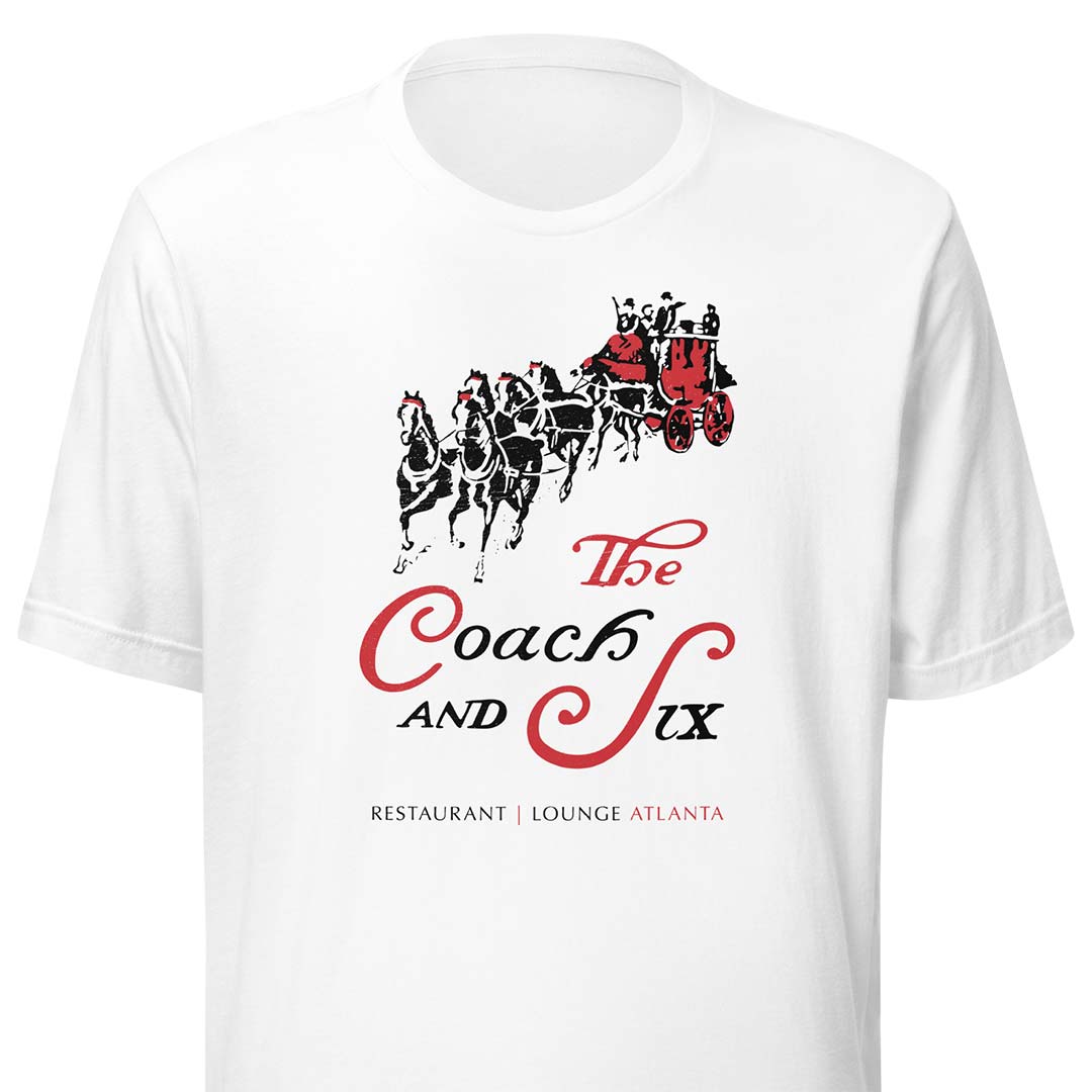Coach & Six Restaurant Atlanta Unisex Retro T-shirt