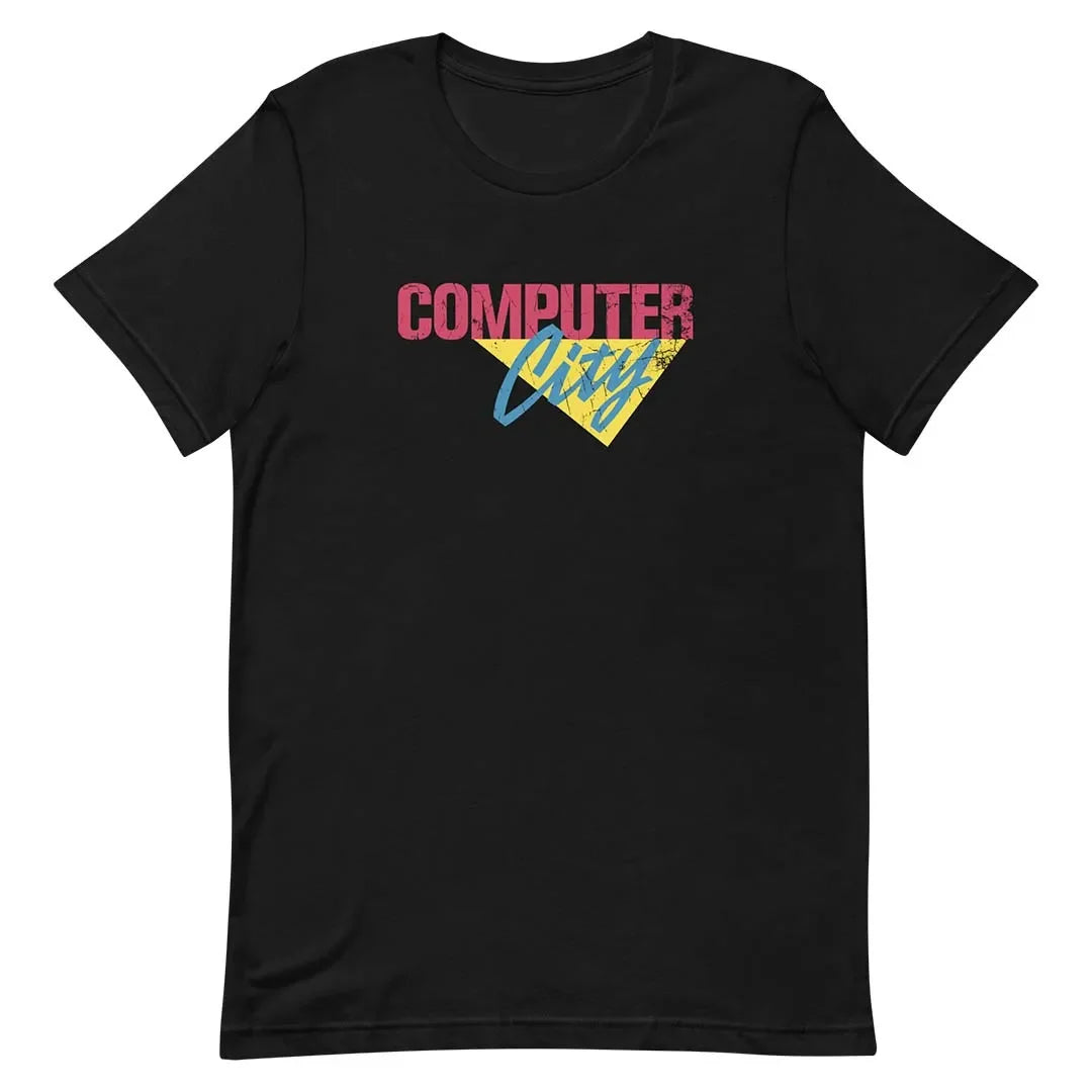 Computer City Unisex Retro T-shirt