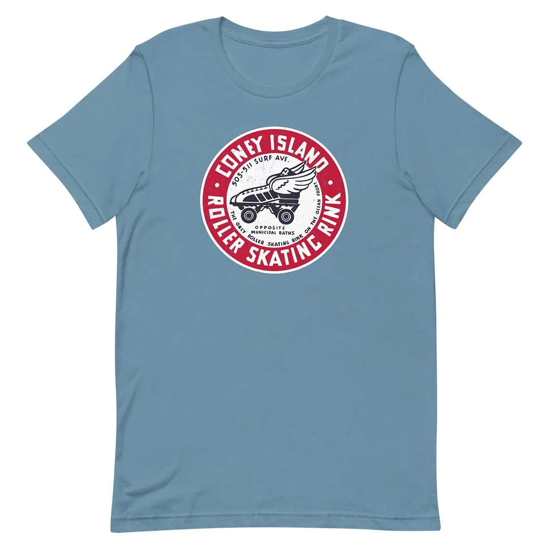 Coney Island Roller Skating Rink New York Unisex Retro T-shirt