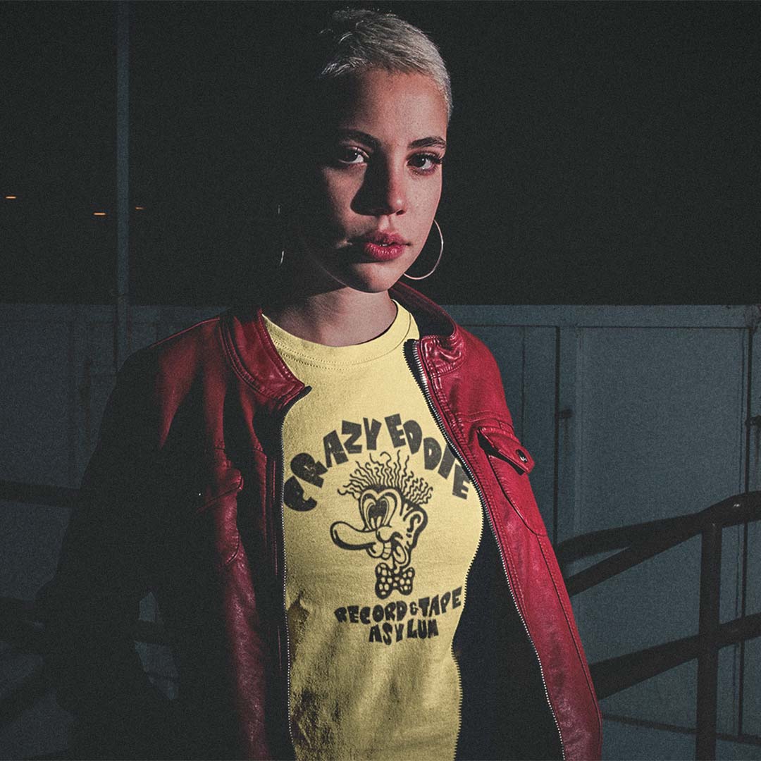 Crazy Eddie Record & Tape Asylum New York & New Jersey Unisex Retro T-shirt