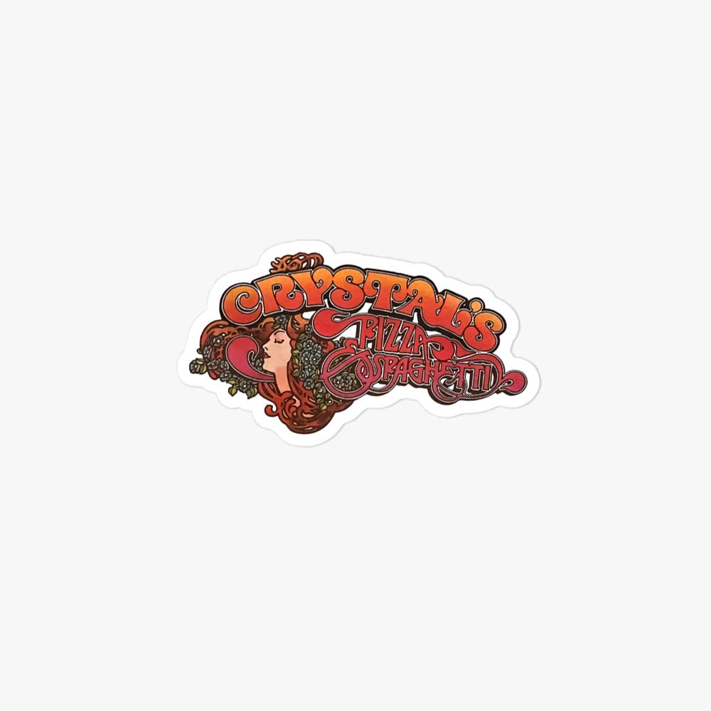 Crystal's Pizza & Spaghetti Texas Retro Sticker