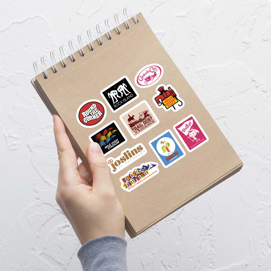 Denver Bygone Icons Sticker Sheet