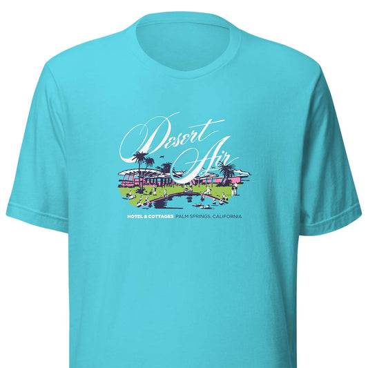 Desert Air Hotel Palm Springs Unisex Retro T-shirt