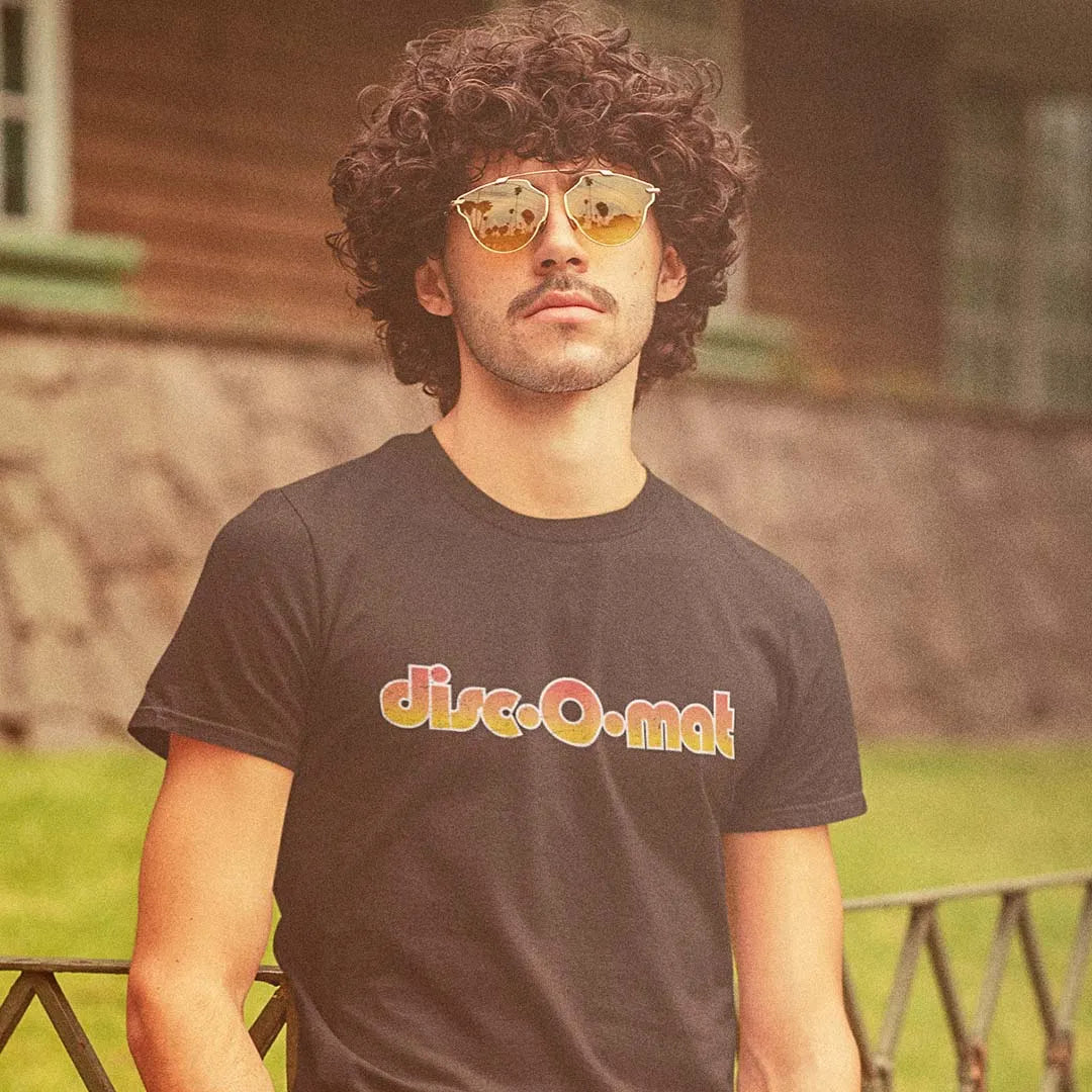 Disc-O-Mat Records & Tapes New York Unisex Retro T-shirt