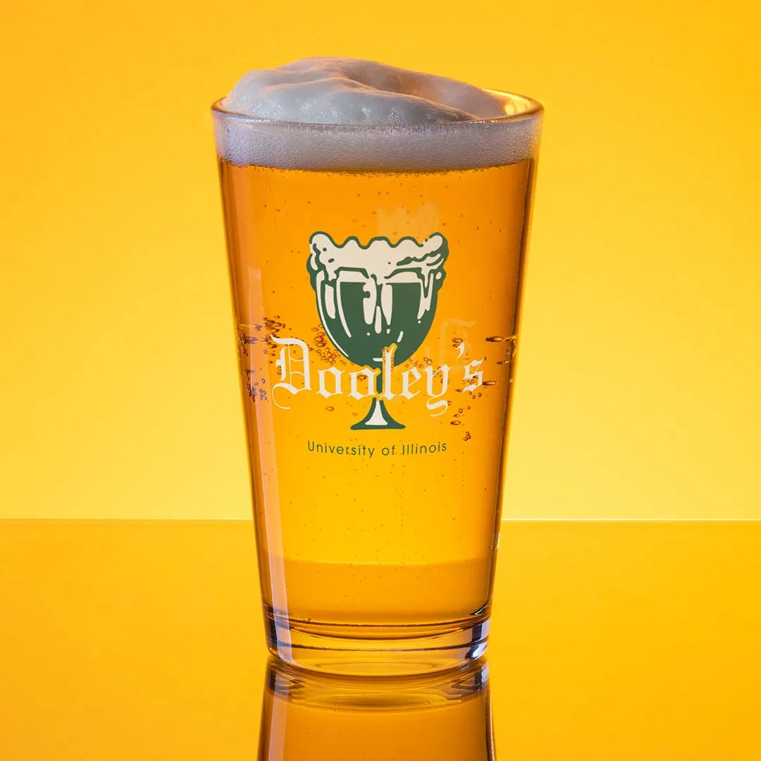 Dooley’s Champaign-Urbana Shaker Pint Glass