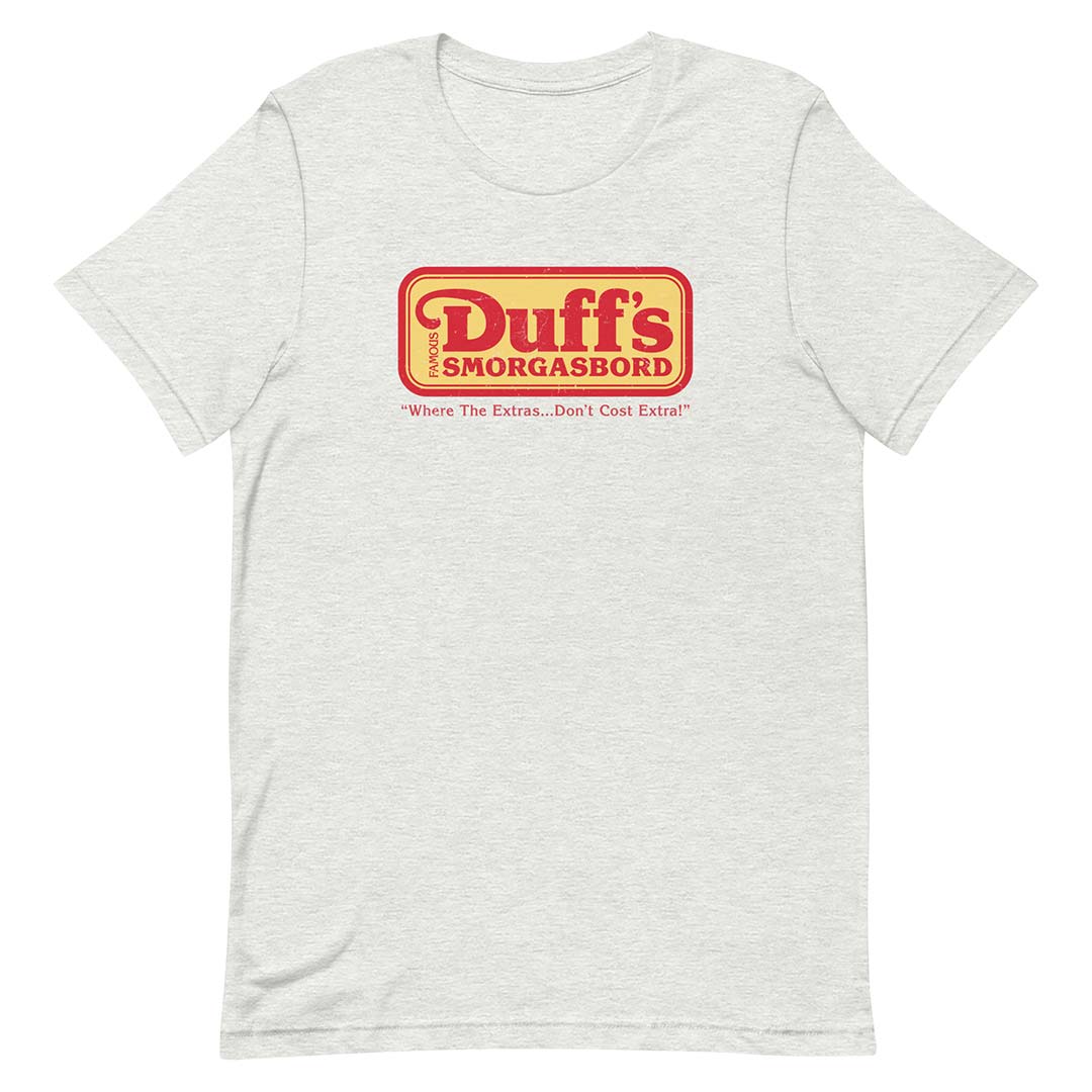Duff’s Famous Smorgasbord Buffet Unisex Retro T-shirt