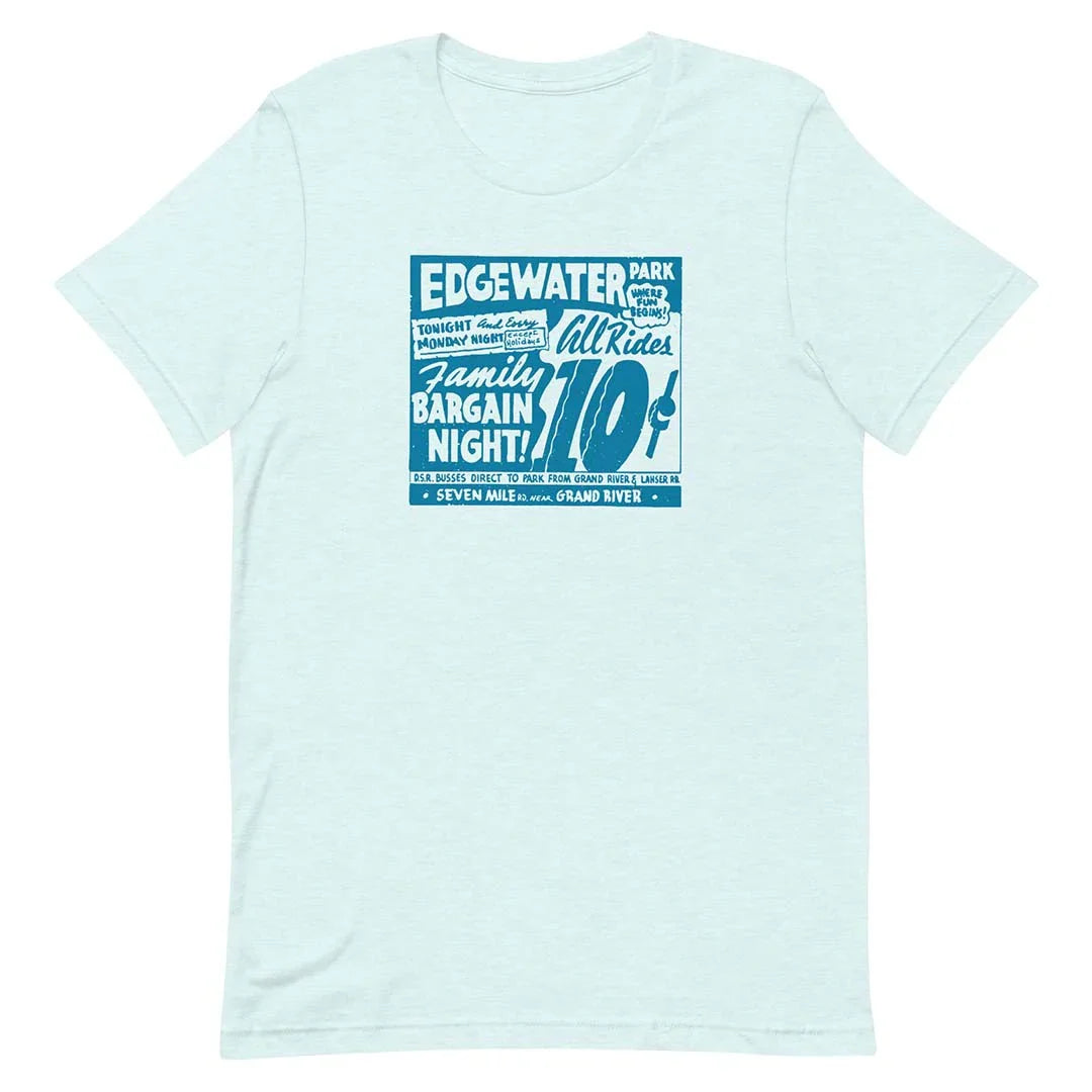 Edgewater Park Detroit Unisex Retro T-shirt