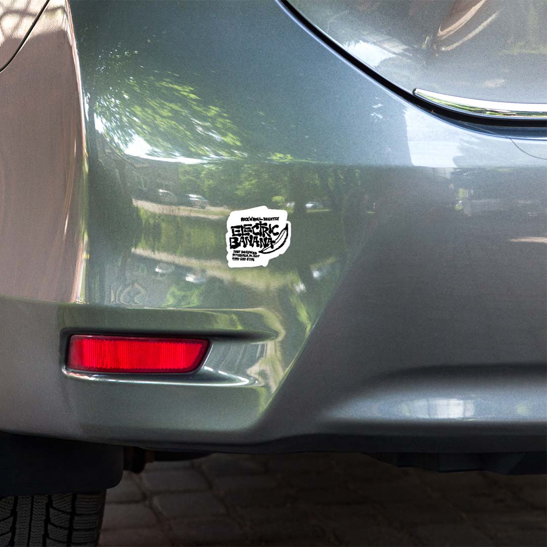 Electric Banana Pittsburgh Retro Sticker