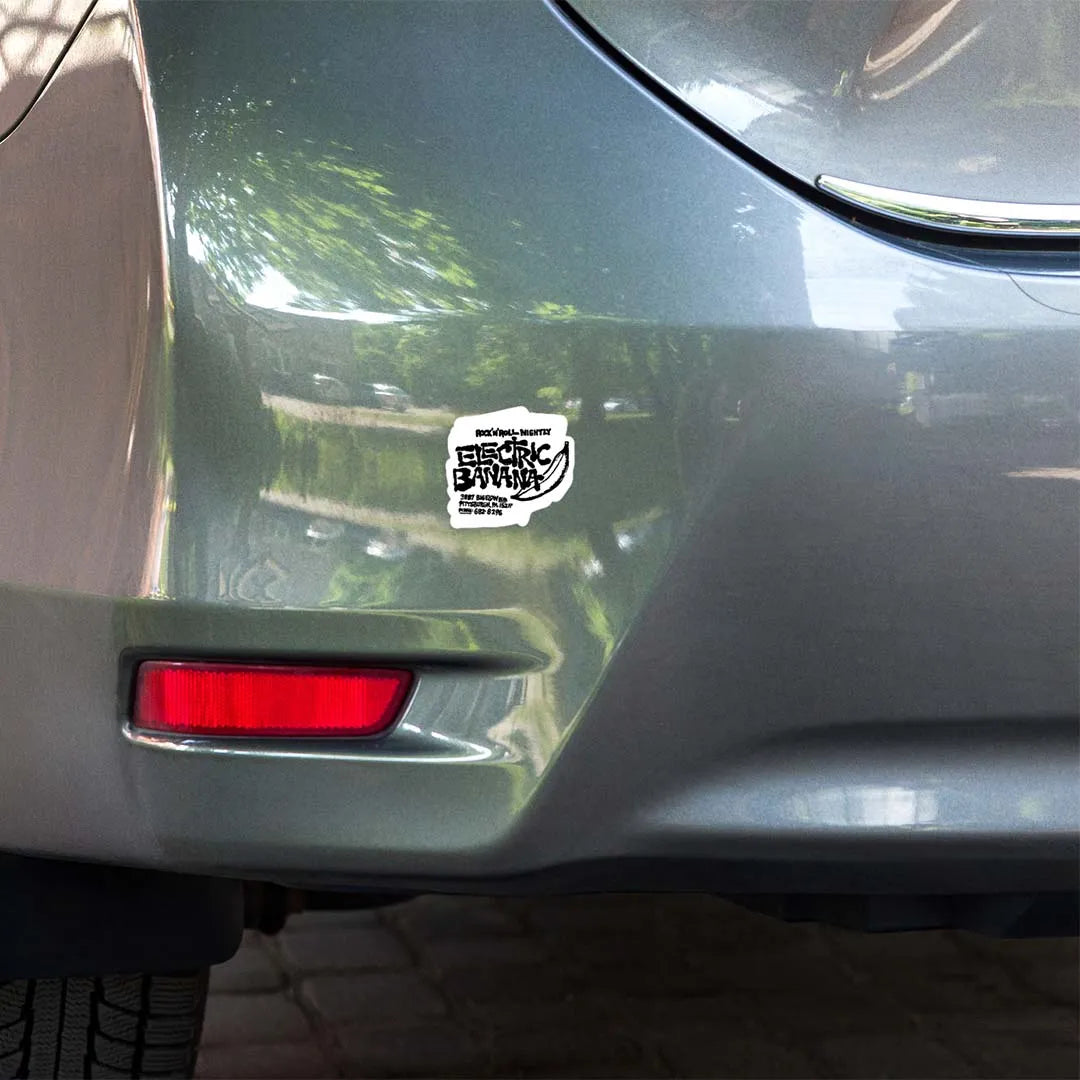 Electric Banana Pittsburgh Retro Sticker