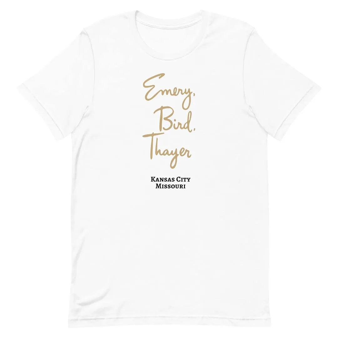 Emery Bird Thayer Kansas City Unisex Retro T-shirt