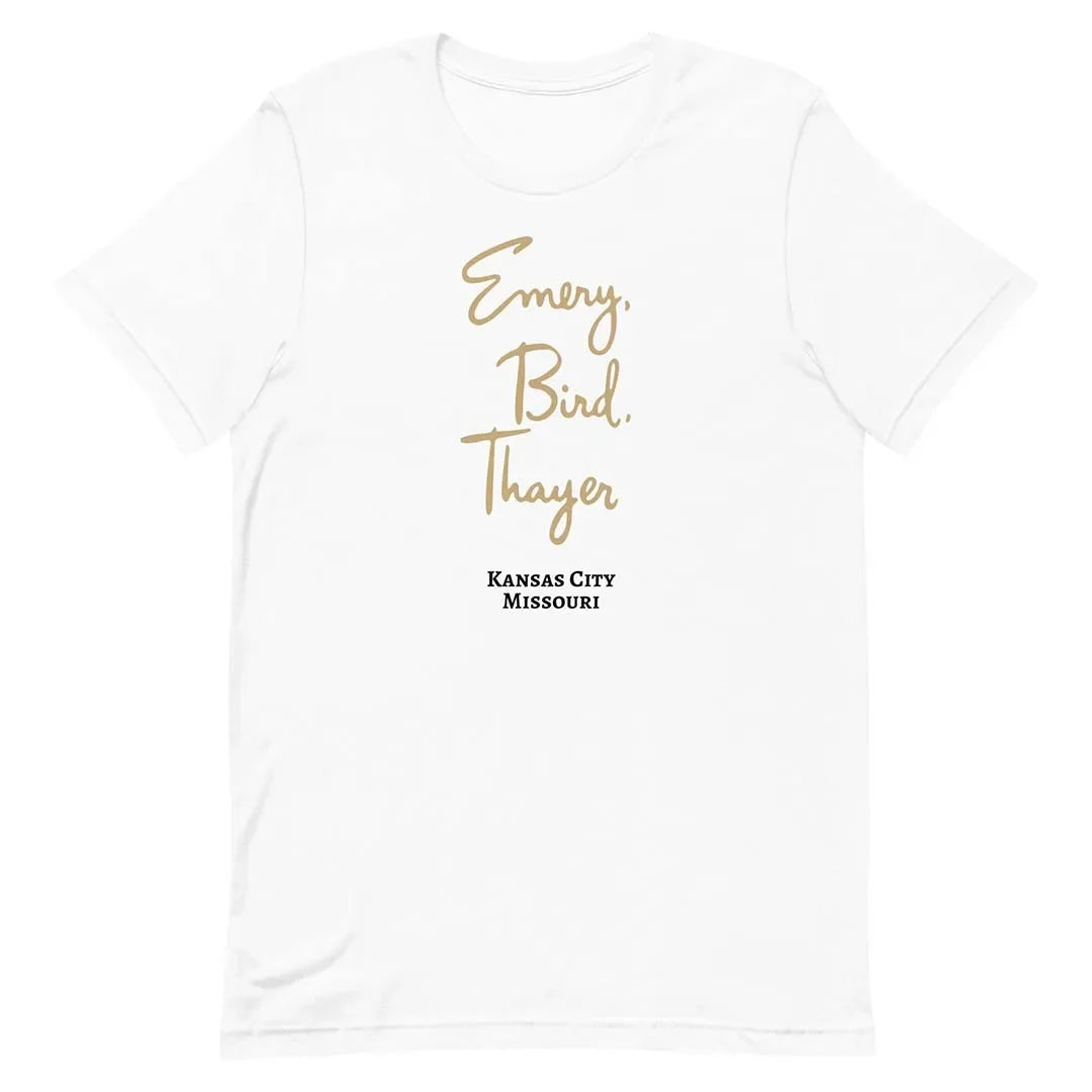Emery Bird Thayer Kansas City Unisex Retro T-shirt