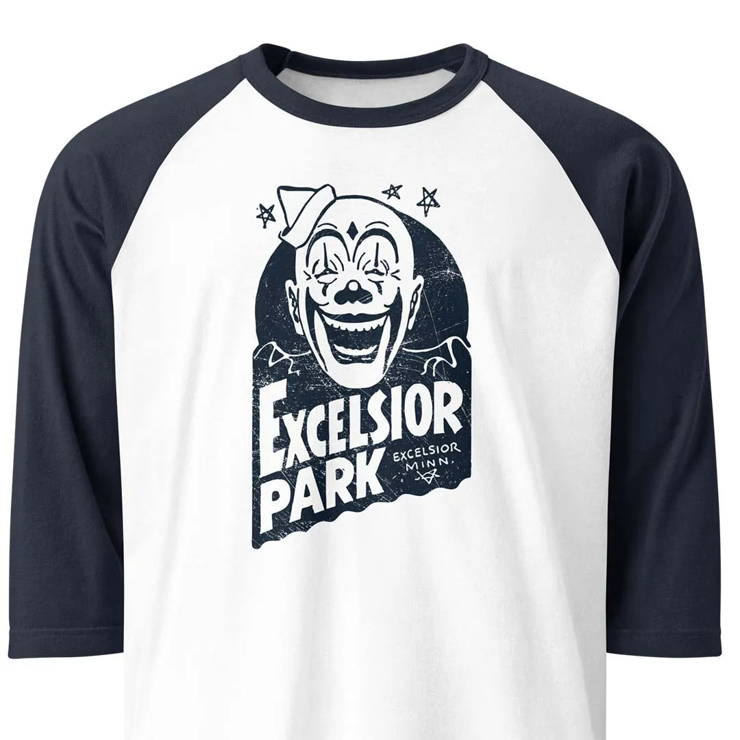 Excelsior Park Minnesota unisex 3/4 sleeve raglan baseball tee