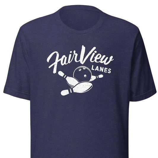 Fairview Lanes Bowling Rockford Unisex Retro T-shirt
