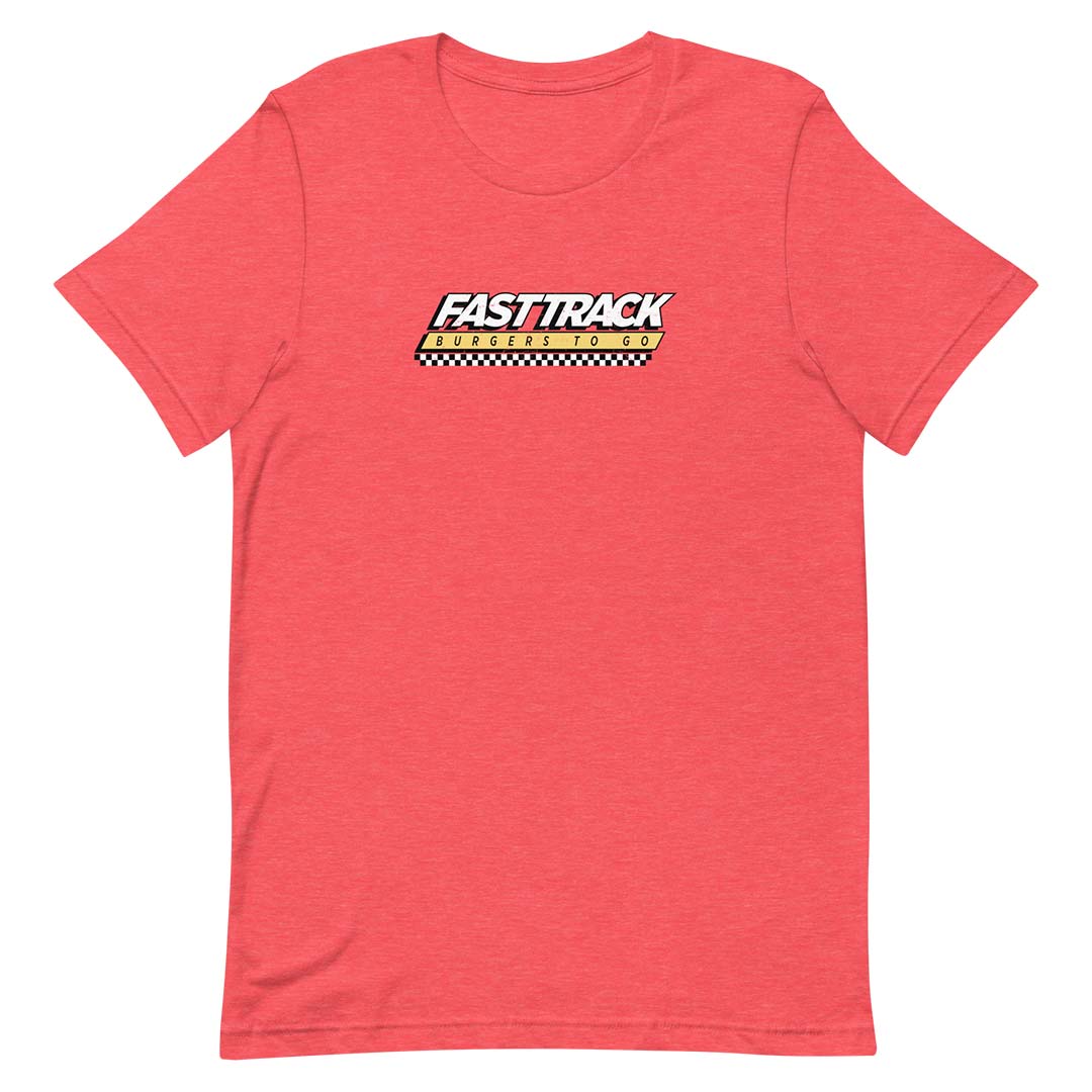 Fast Track Burgers to Go Unisex Retro T-shirt