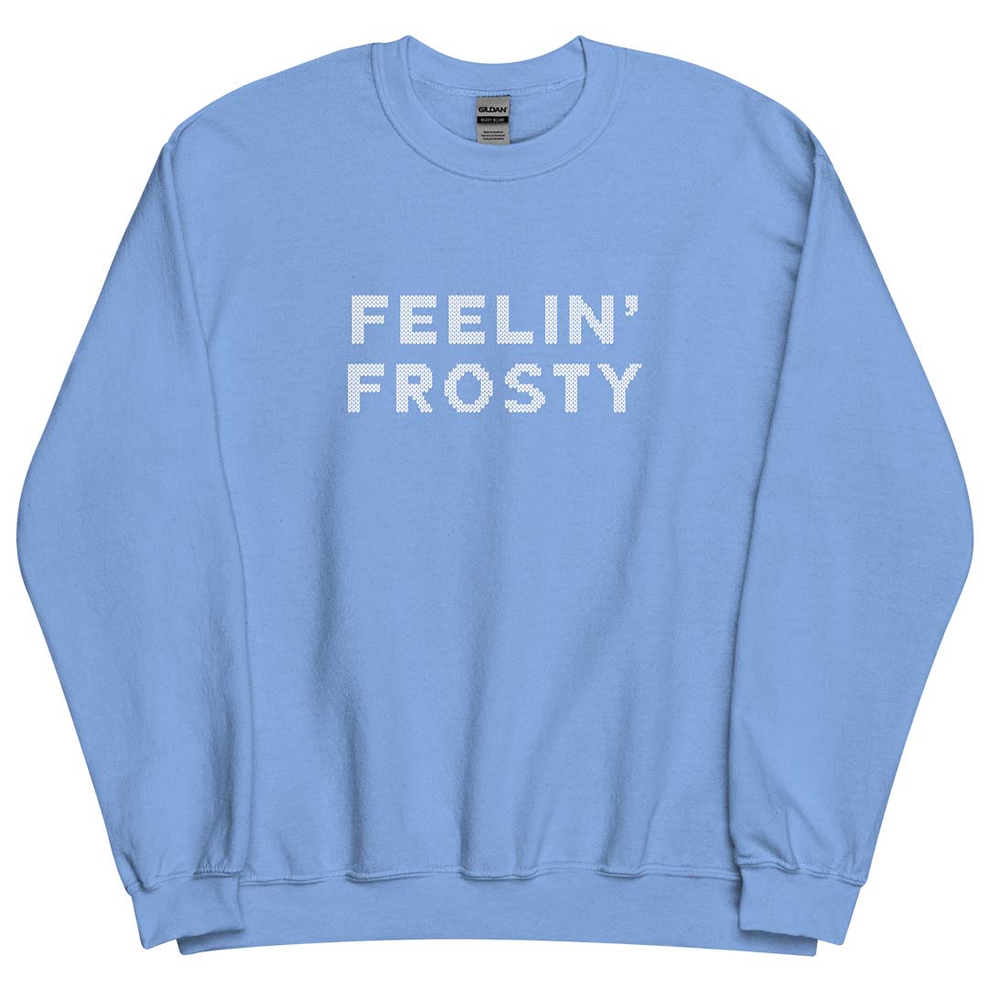 Feelin' Frosty Holiday Unisex Crewneck Sweatshirt