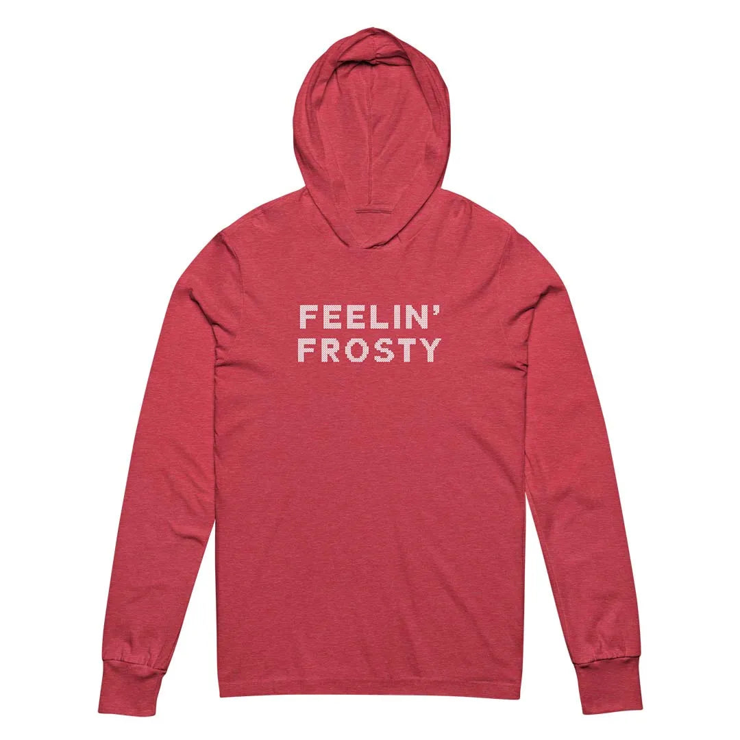 Feelin' Frosty Holiday Hooded long-sleeve tee