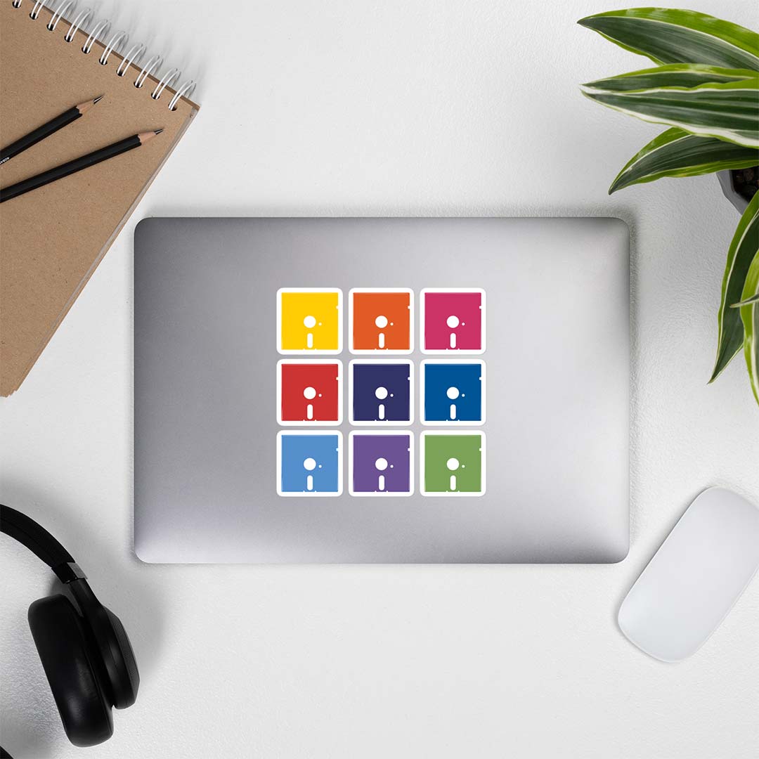 Floppy Disk Retro Sticker Sheet