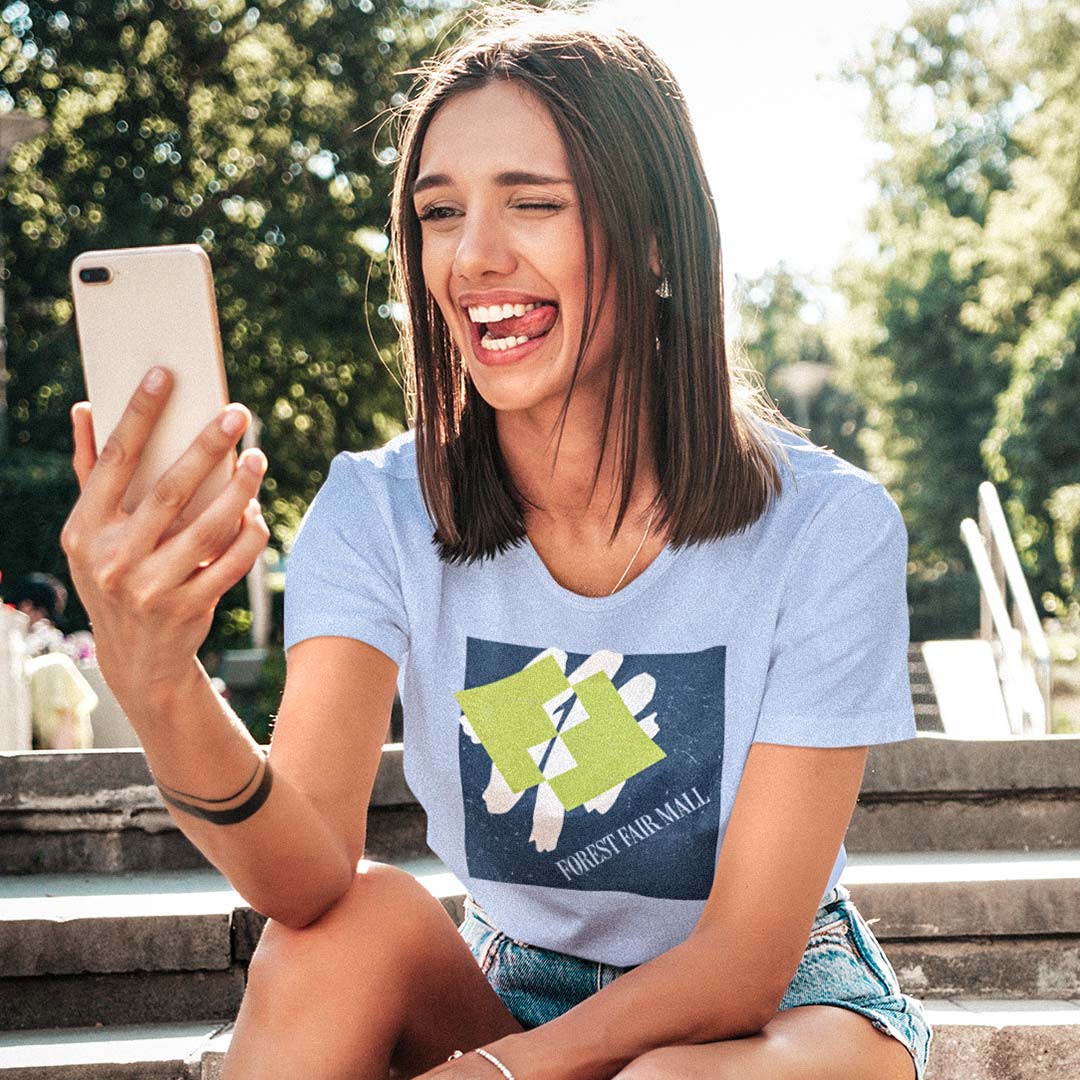 Forest Fair Mall Cincinnati Unisex Retro T-shirt