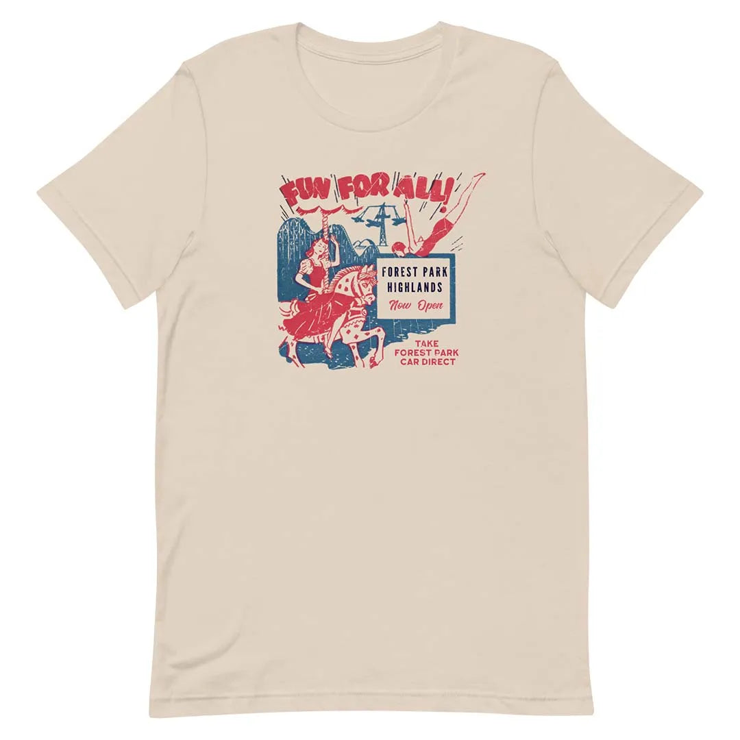 Forest Park Highlands St. Louis Unisex Retro T-shirt