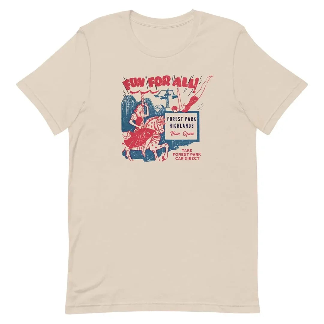 Forest Park Highlands St. Louis Unisex Retro T-shirt