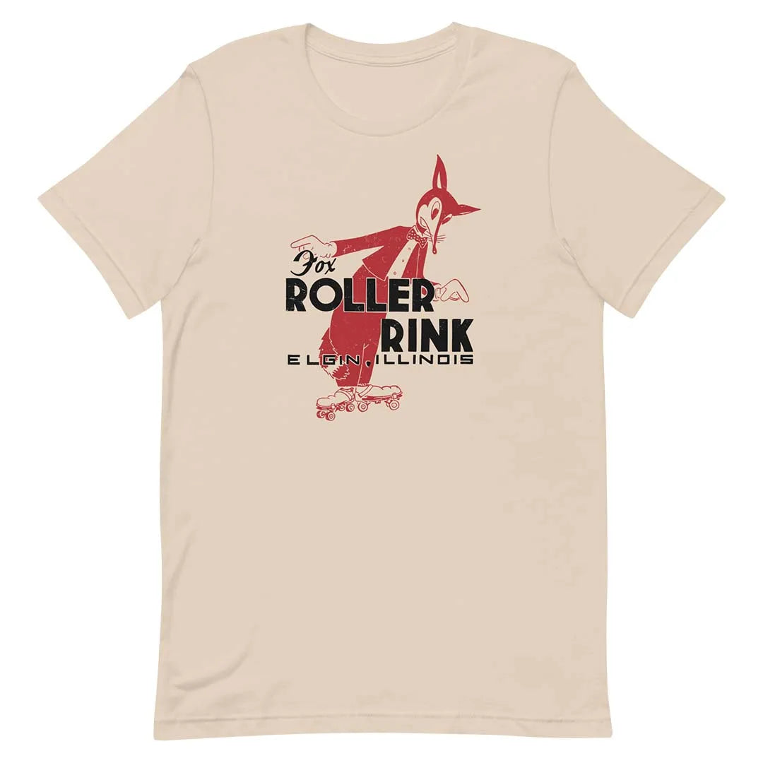Fox Roller Skating Rink Elgin Unisex Retro T-shirt