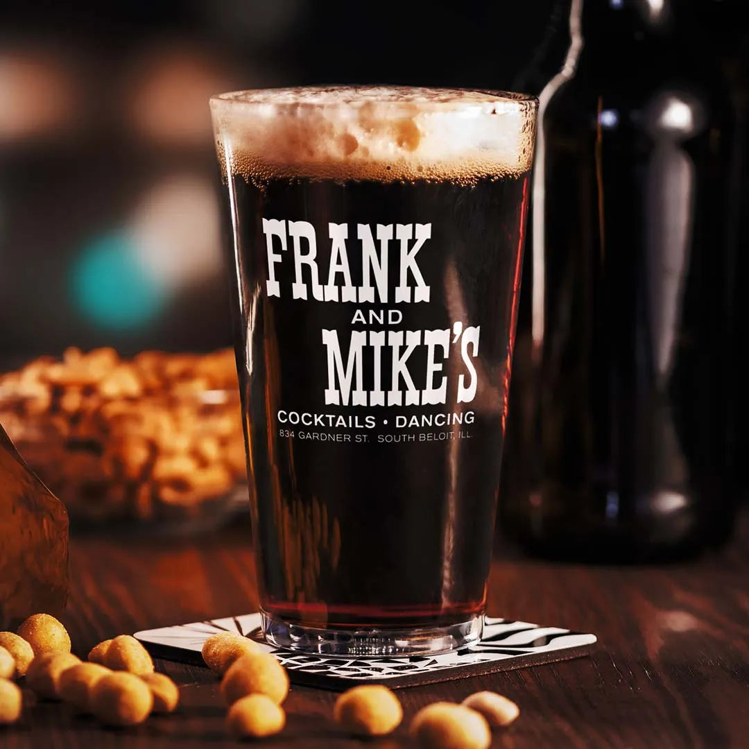 Frank and Mike's Beloit Shaker Pint Glass