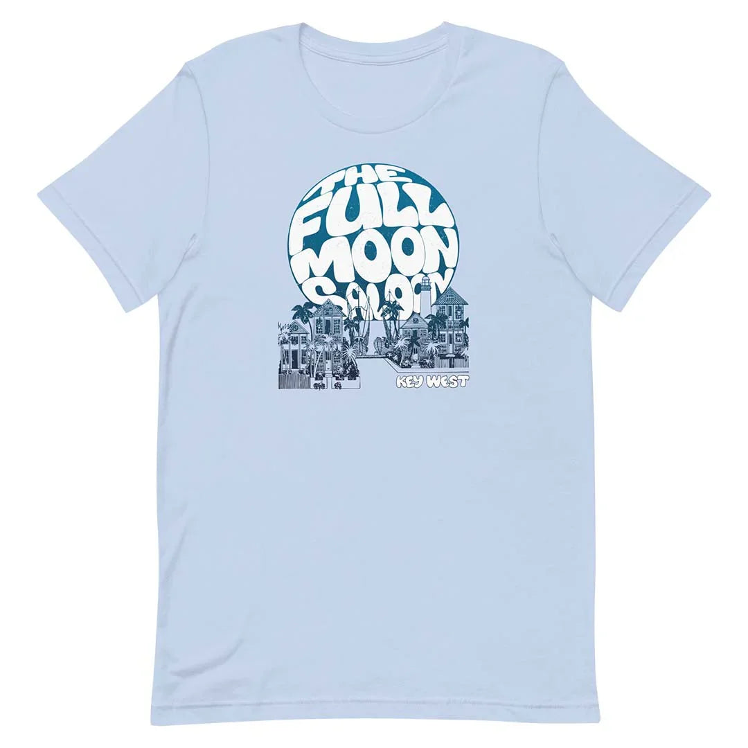 Full Moon Saloon Key West Unisex Retro T-shirt