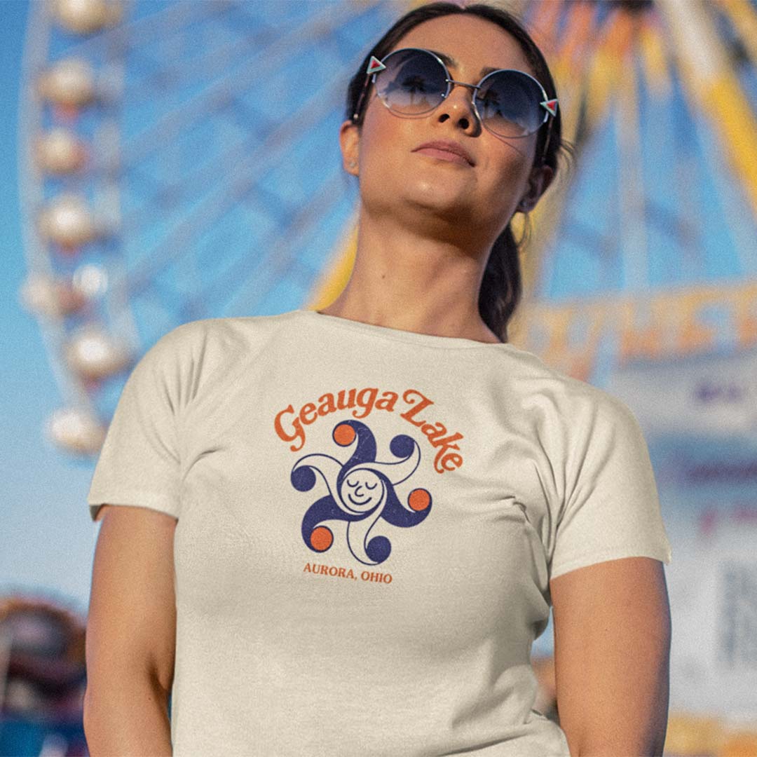 Geauga Lake Amusement Park Aurora, Ohio Unisex Retro T-shirt