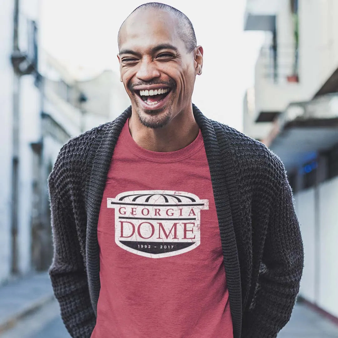 Georgia Dome Atlanta Unisex Retro T-shirt