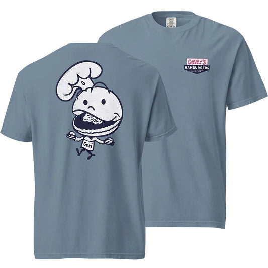 Geri's Hamburgers Rockford Waybacks Heavyweight Unisex Tee