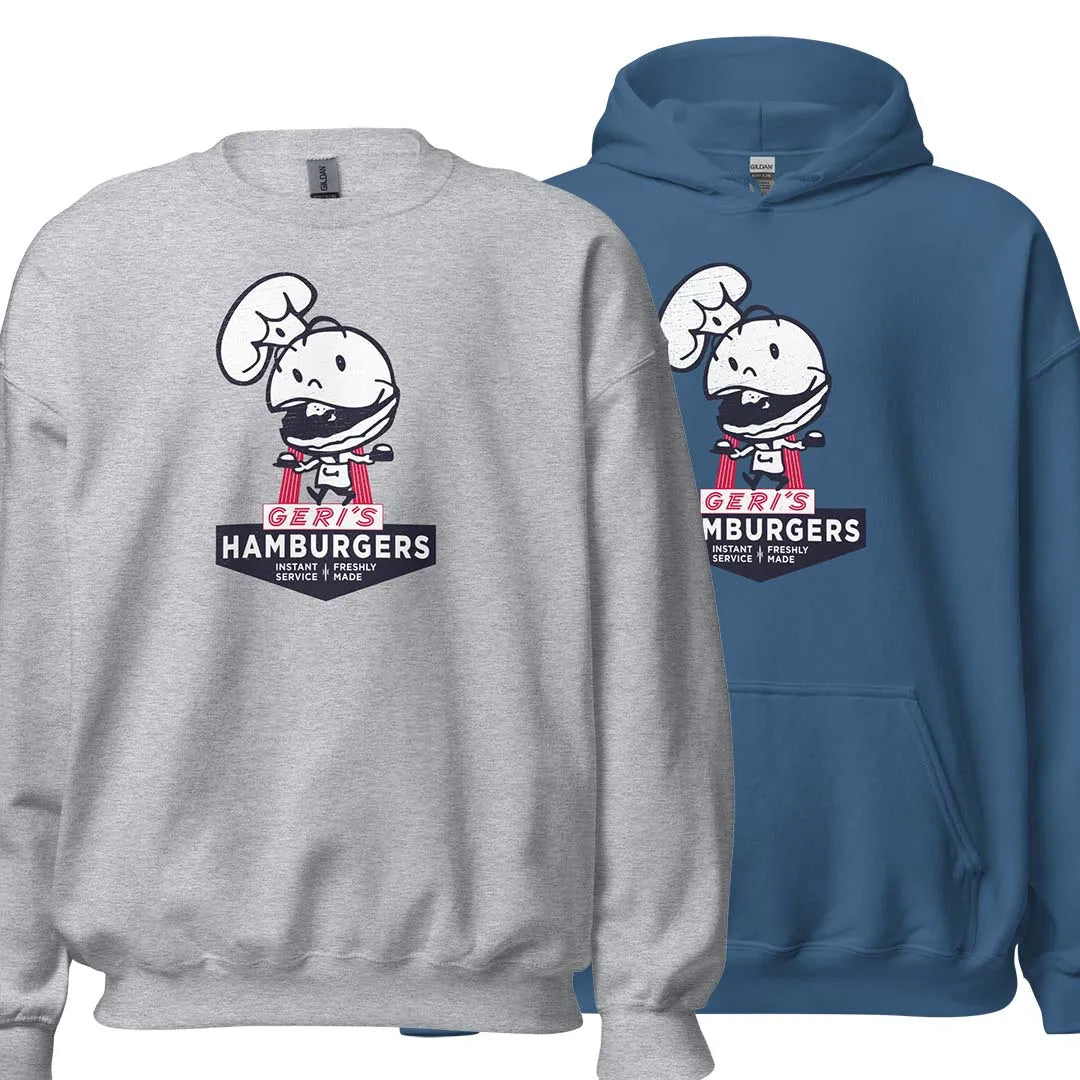 Geri's Hamburgers Rockford Unisex Crewneck & Hoody Sweatshirt