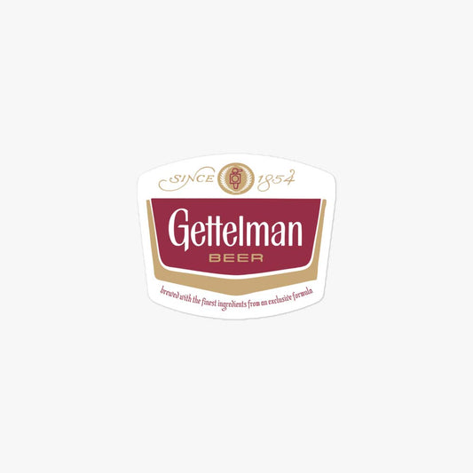Gettelman Beer Milwaukee Retro Sticker