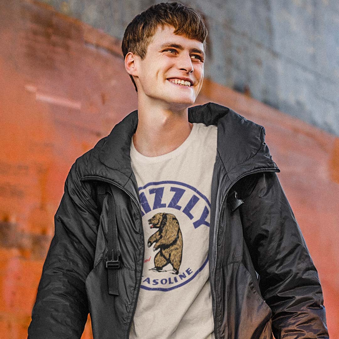 Grizzly Gasoline Unisex Retro T-shirt