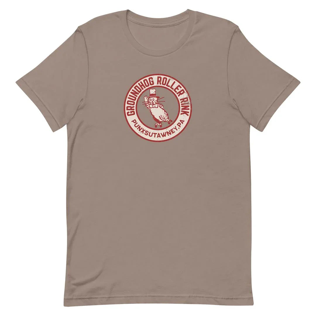 Groundhog Roller Rink Punxsutawney Unisex Retro T-shirt