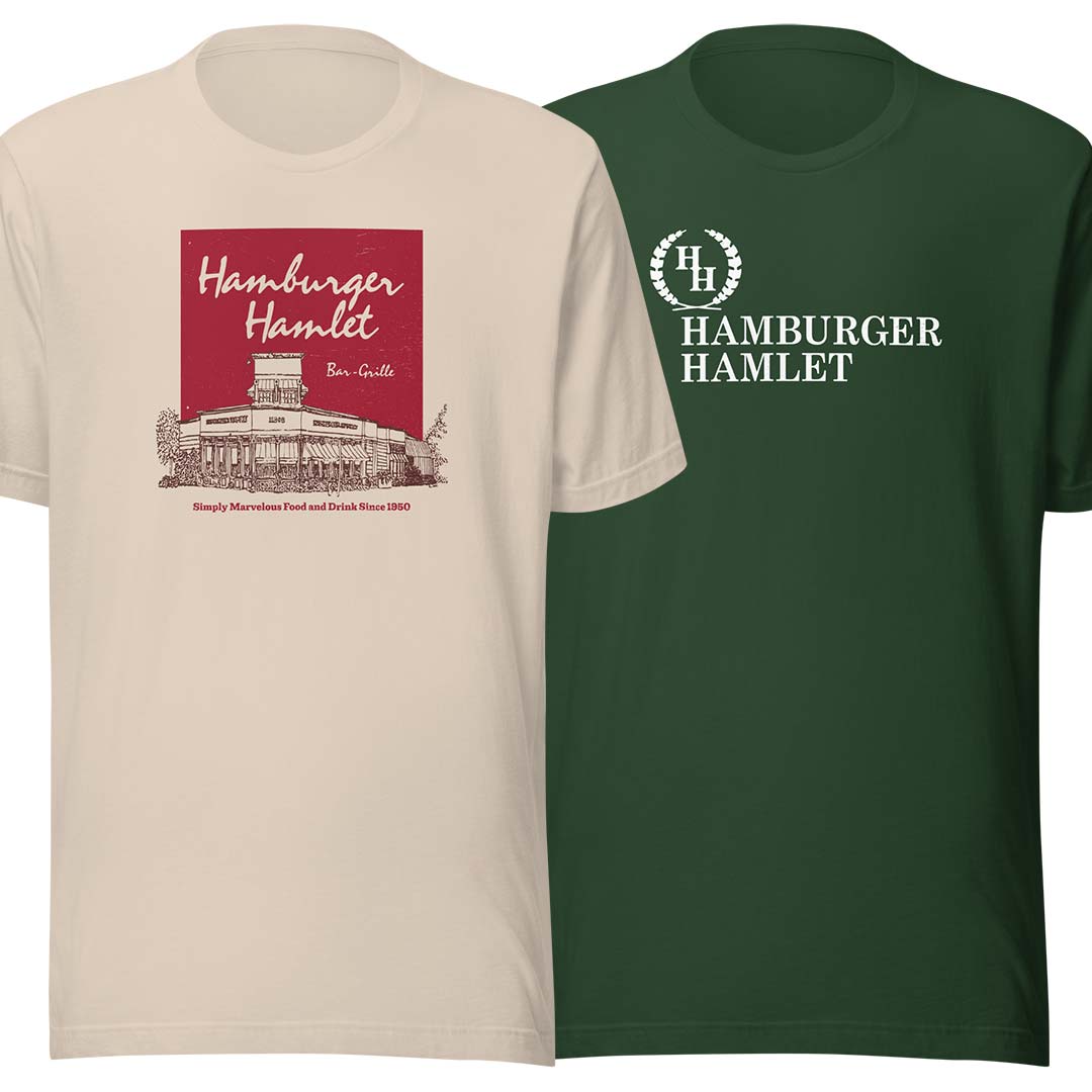 Hamburger Hamlet Unisex Retro T-shirt