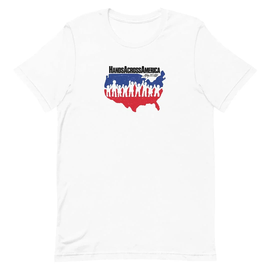 Hands Across America Unisex Retro T-shirt