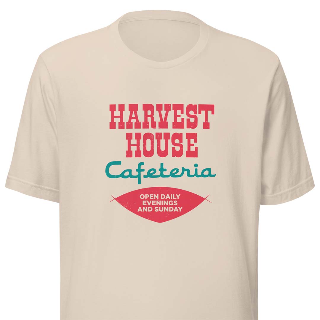Harvest House Cafeteria Unisex Retro T-shirt