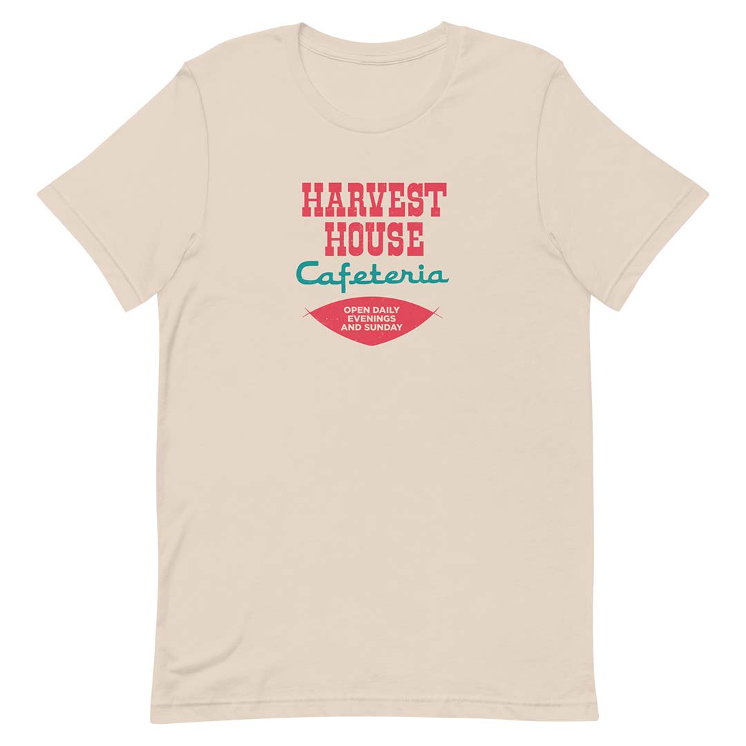 Harvest House Cafeteria Unisex Retro T-shirt