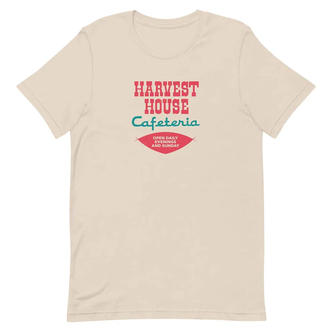 Harvest House Cafeteria Unisex Retro T-shirt