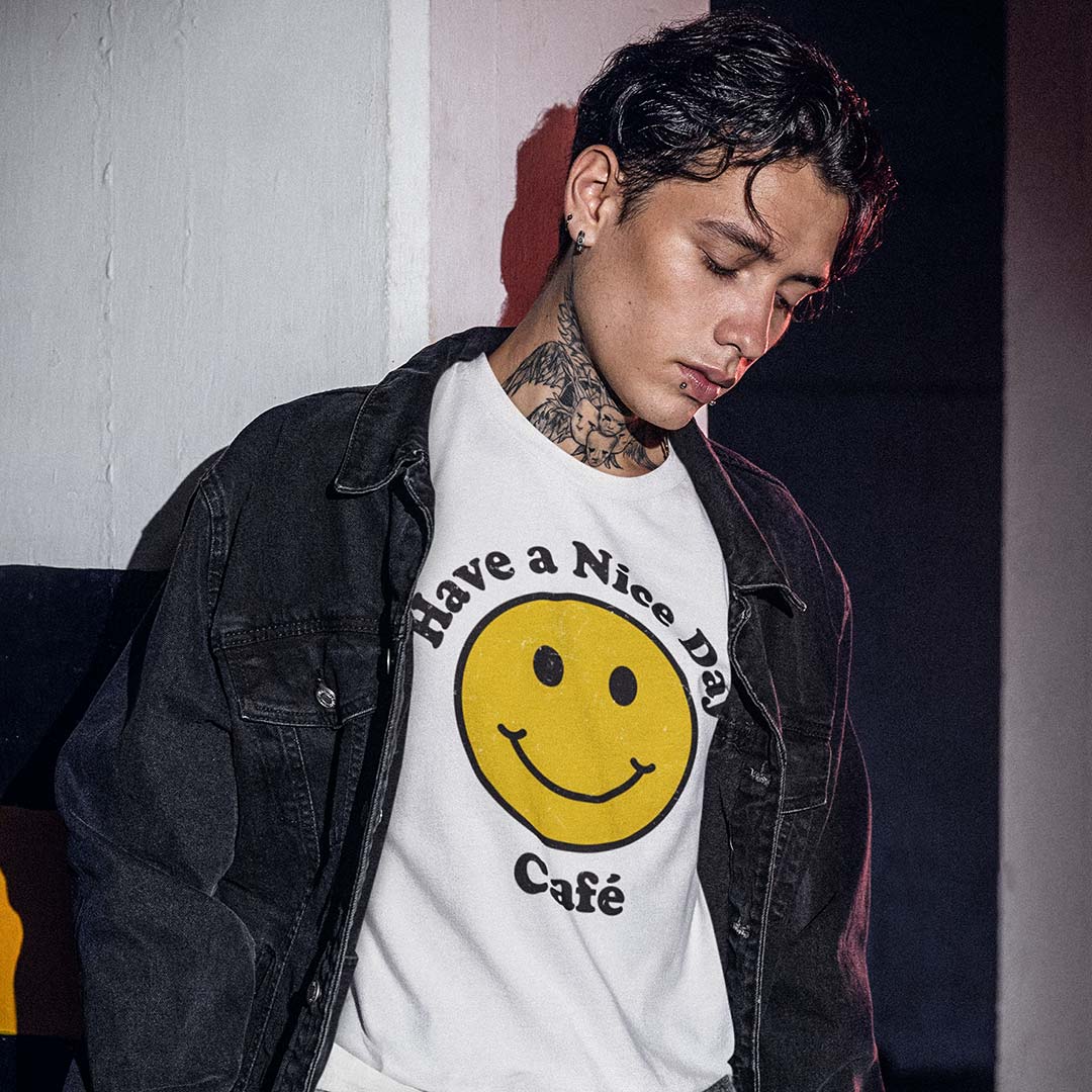 Have a Nice Day Cafe Unisex Retro T-shirt
