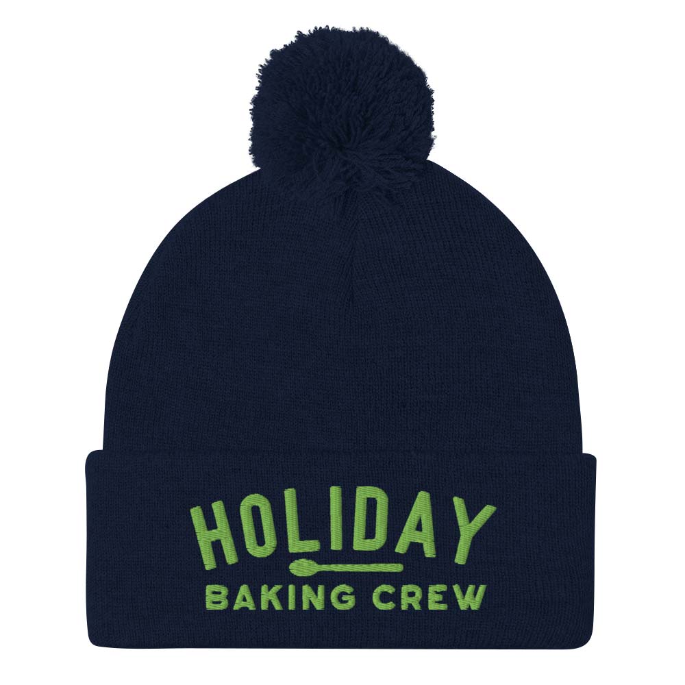 Holiday Baking Crew Unisex Pom-Pom Knit Beanie
