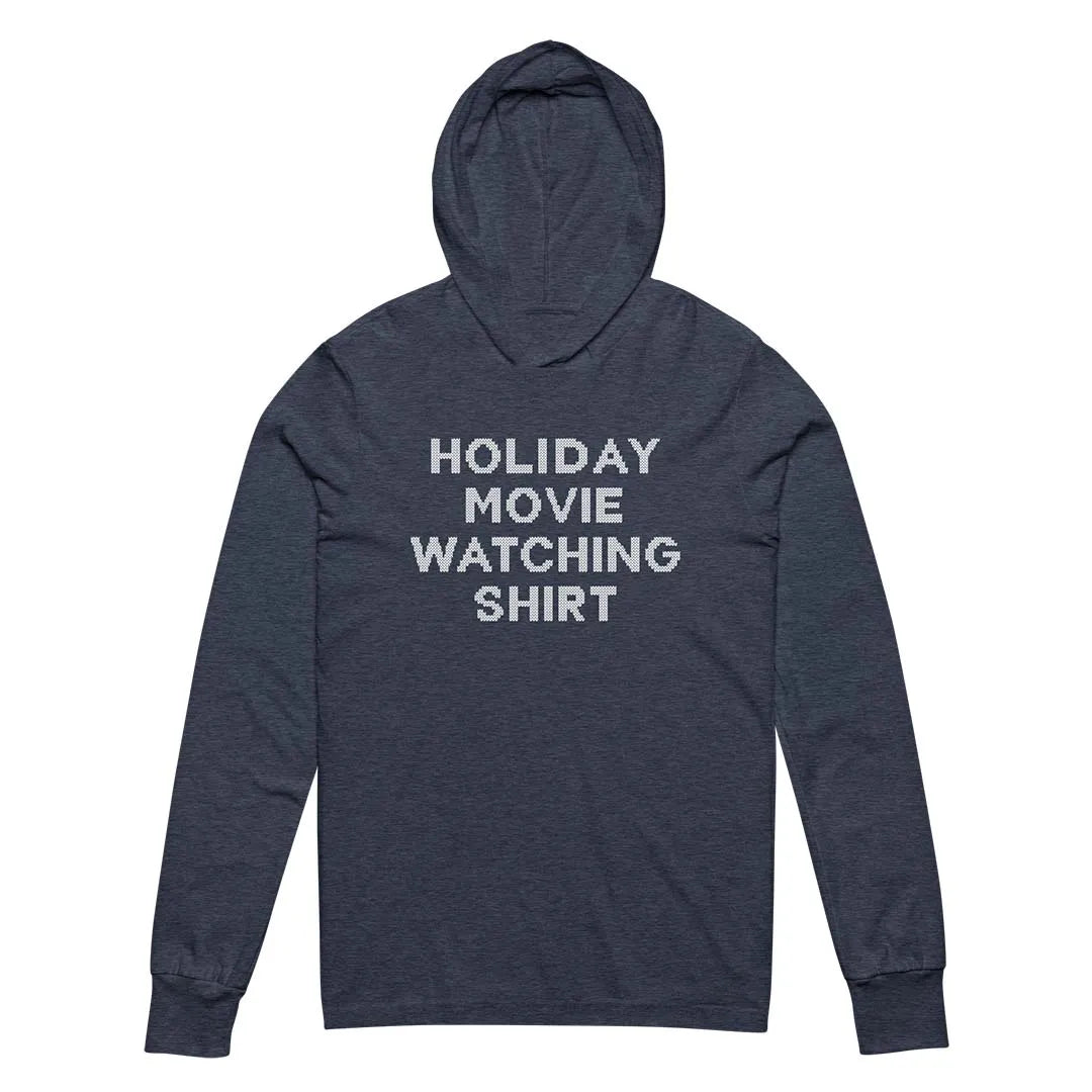 Holiday Movie Watching Shirt Holiday Hooded long-sleeve tee