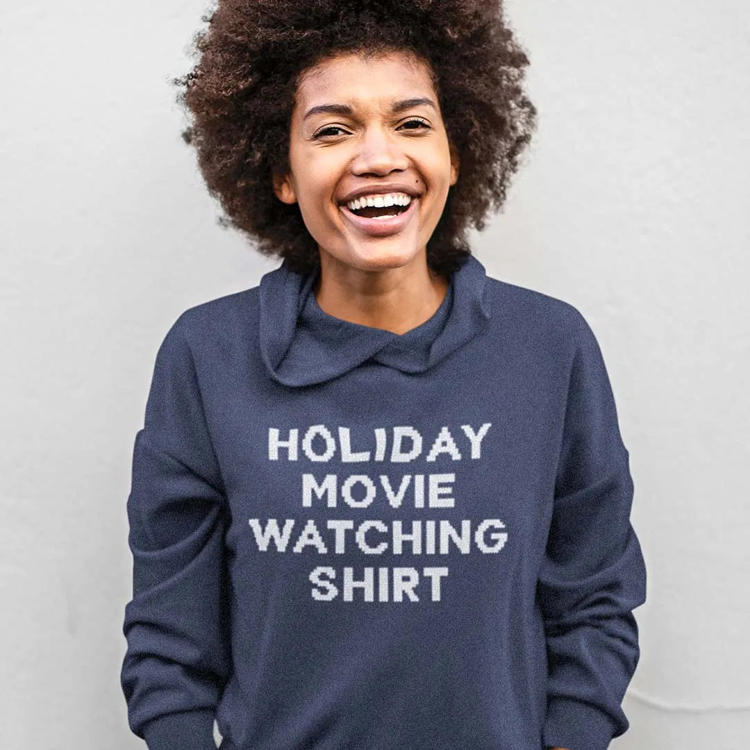 Holiday Movie Watching Shirt Holiday Hooded long-sleeve tee