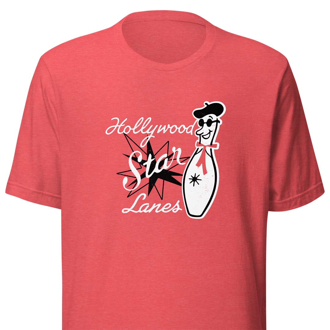Hollywood Star Bowling Lanes Unisex Retro T-shirt