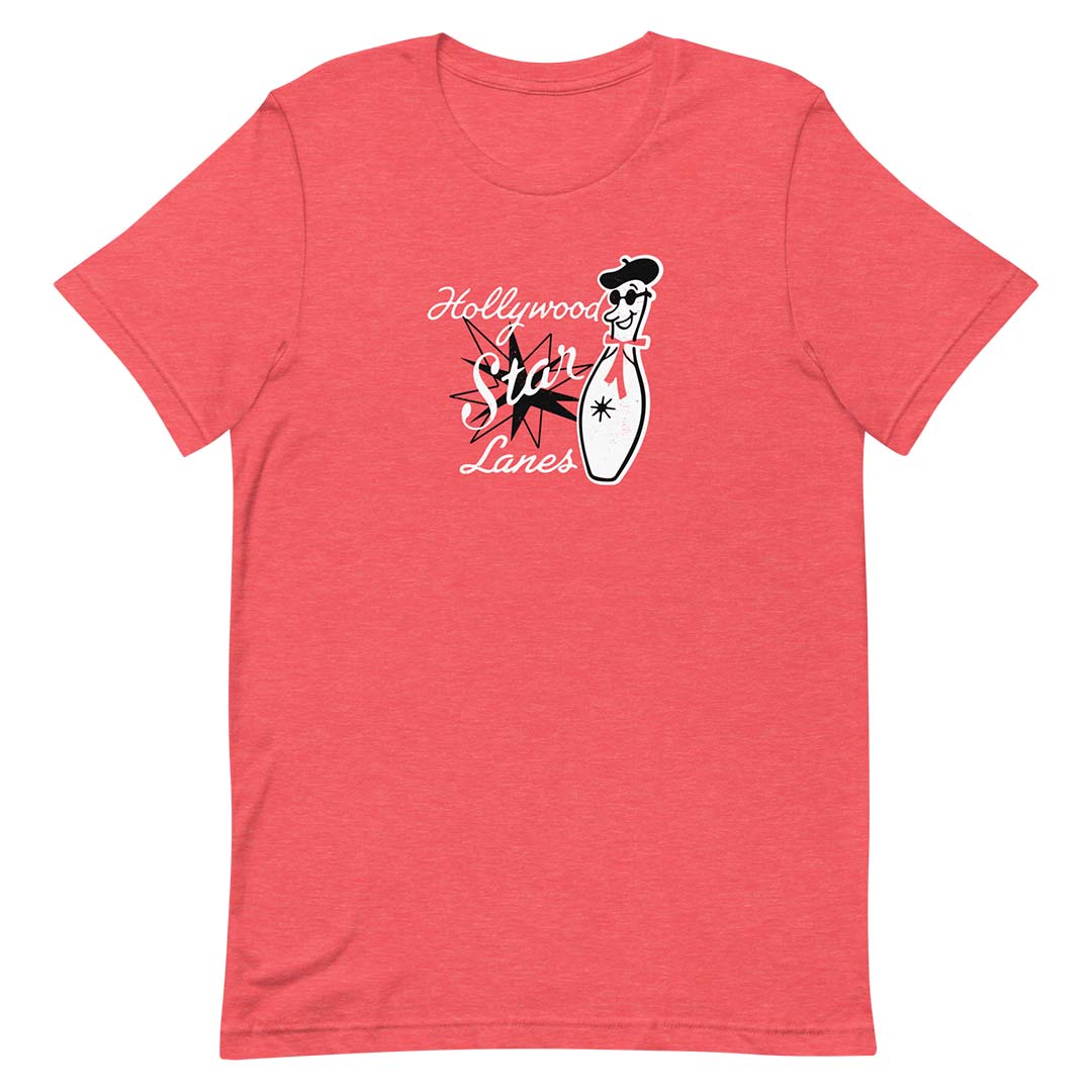 Hollywood Star Bowling Lanes Unisex Retro T-shirt